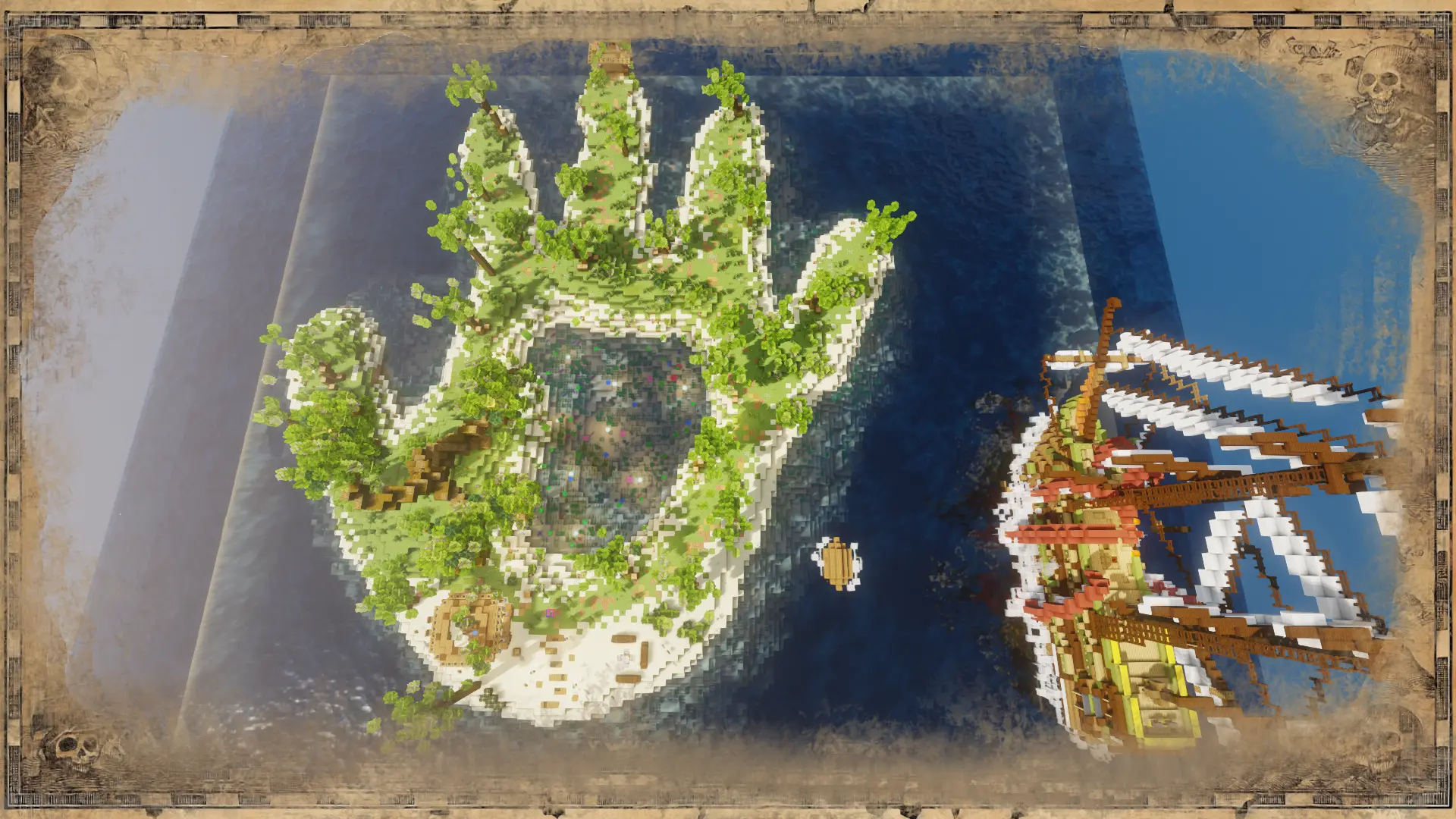 Pirate Island With Ship v1